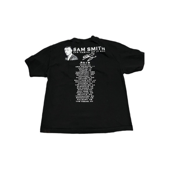Sam Smith 2018 Tour Tee Size Large - Picture 3 of 5